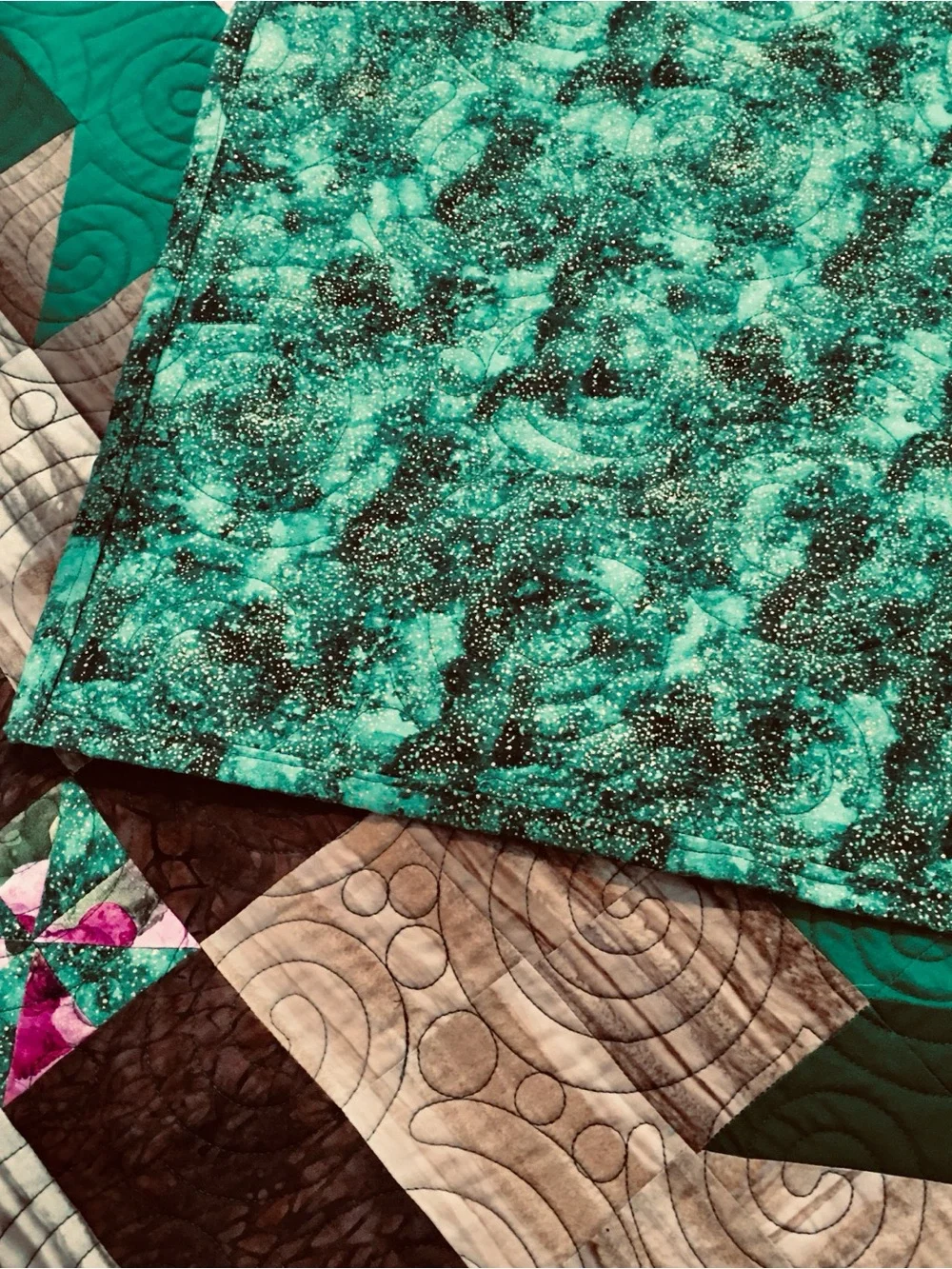 Handmade Pink Strawberry Quilt Set King Size